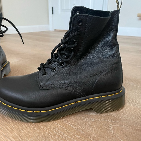 Dr. Martens Black Soft Leather Boots - Picture 10 of 13